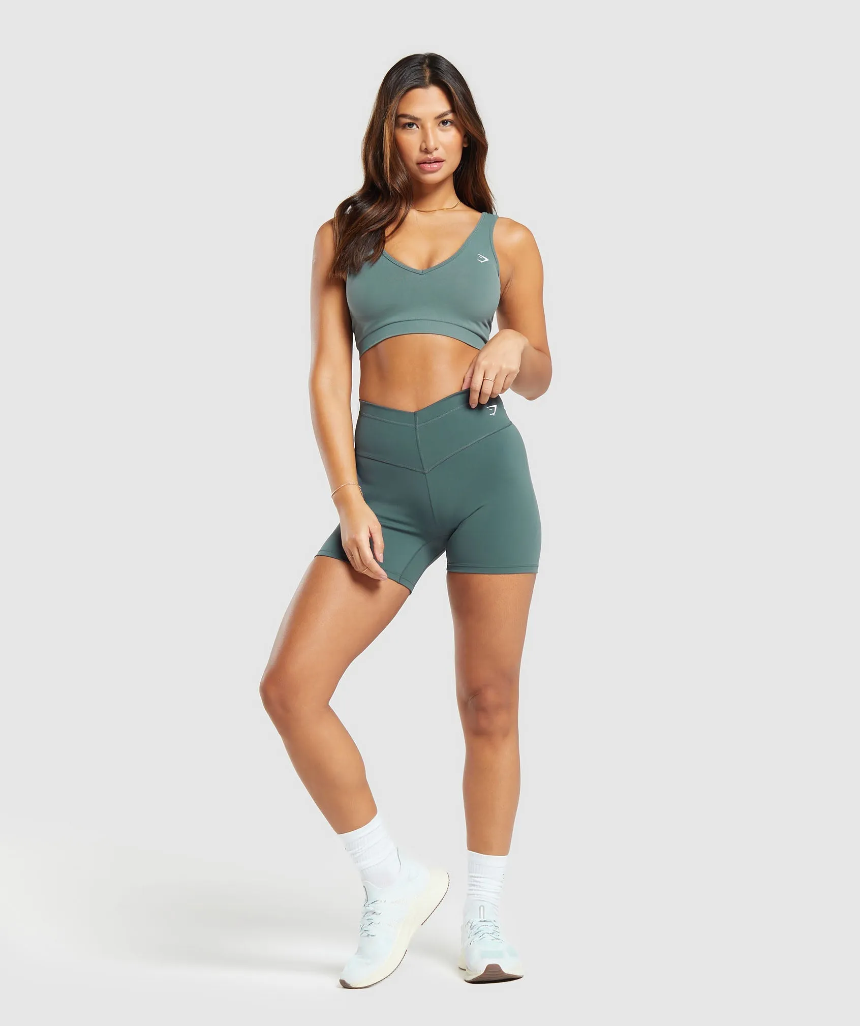 Gymshark Everyday Seamless Sports Bra - Cargo Teal sold by Gymshark product image thumbnail 4