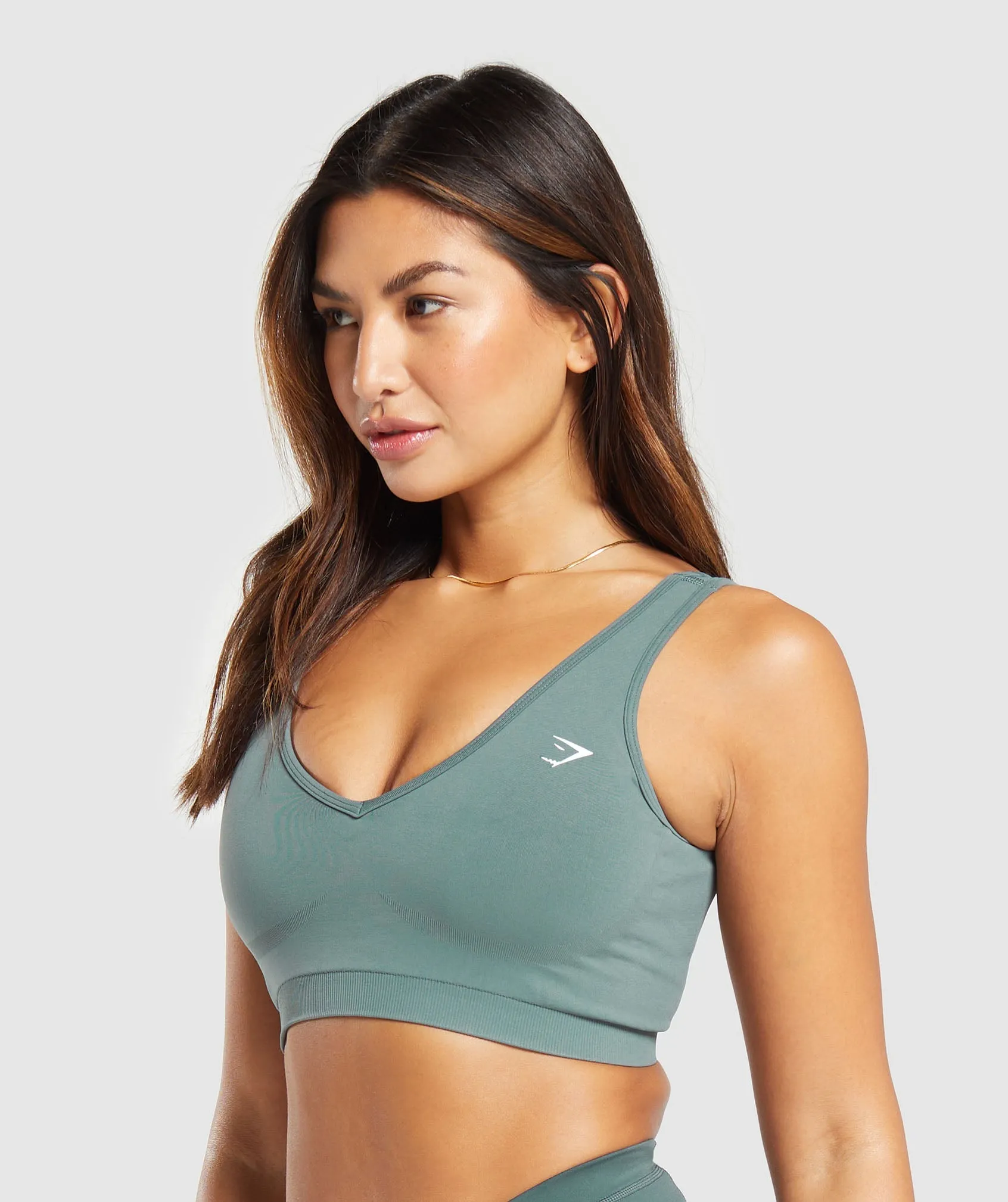 Gymshark Everyday Seamless Sports Bra - Cargo Teal sold by Gymshark product image thumbnail 5
