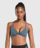 Gymshark Twist Front Bralette - Cargo Blue sold by Gymshark