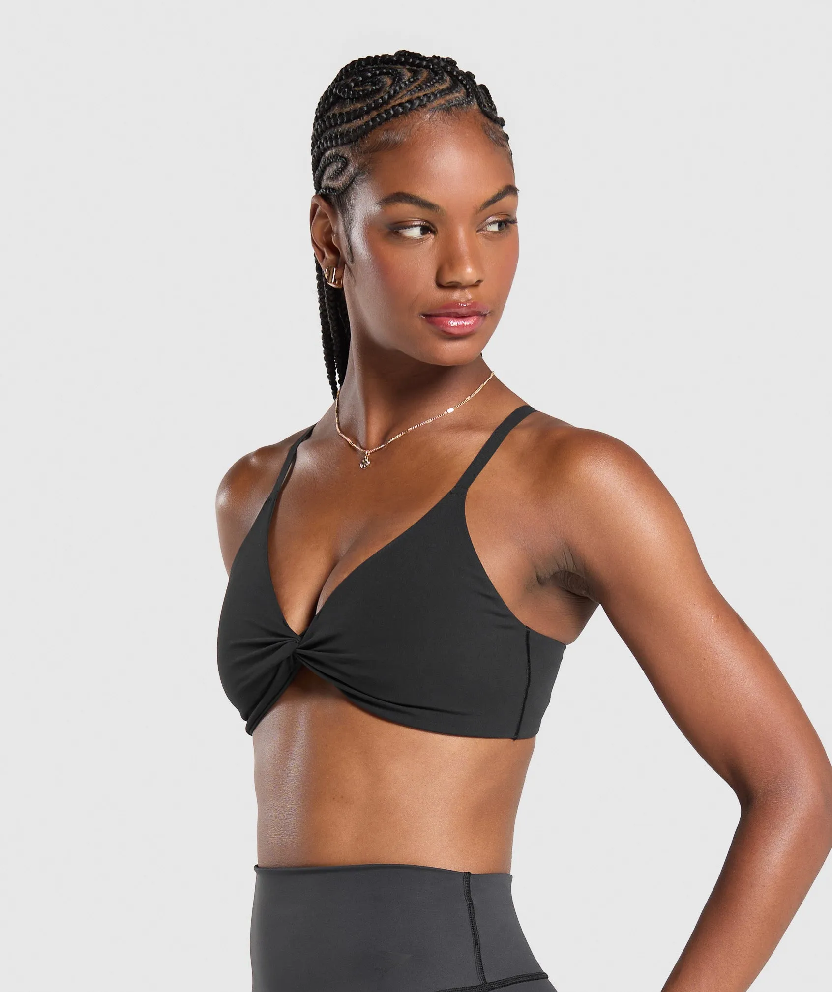 Gymshark Twist Front Bralette - Black sold by Gymshark product image thumbnail 2