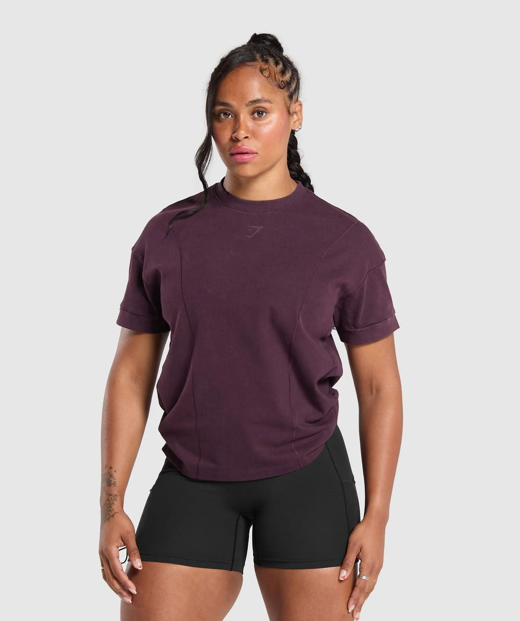 Gymshark Elevated Gymshark Power T-Shirt - Depth Purple sold by Gymshark product image thumbnail 2
