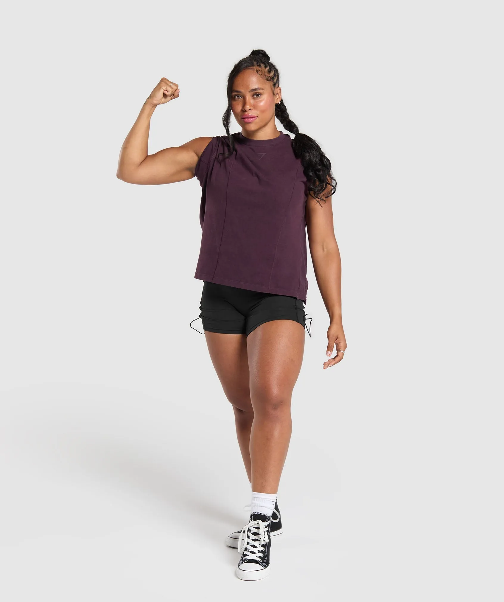 Gymshark Elevated Gymshark Power T-Shirt - Depth Purple sold by Gymshark product image thumbnail 4