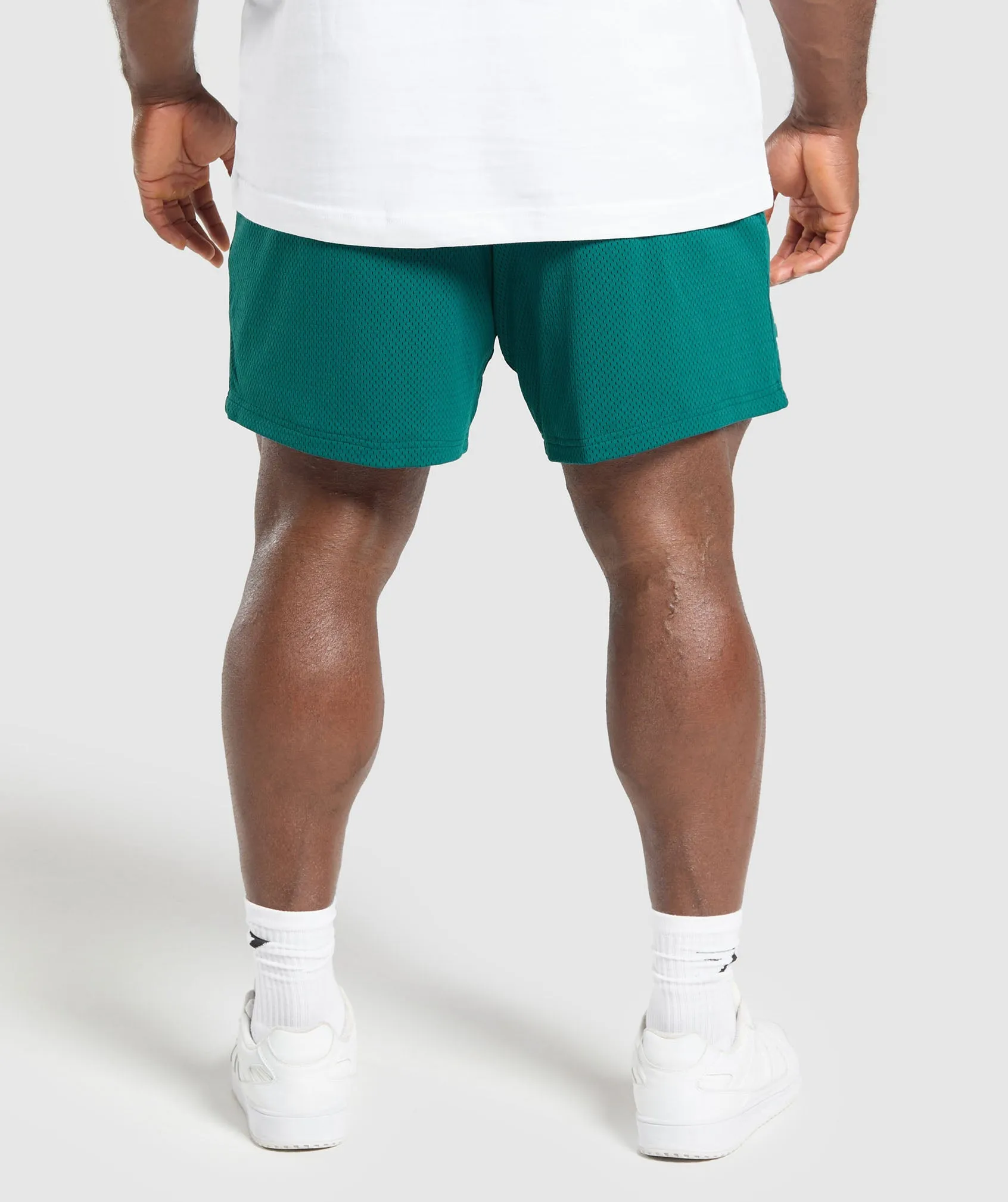Gymshark Lifting Mesh 7" Shorts - Motivate Teal sold by Gymshark product image thumbnail 2