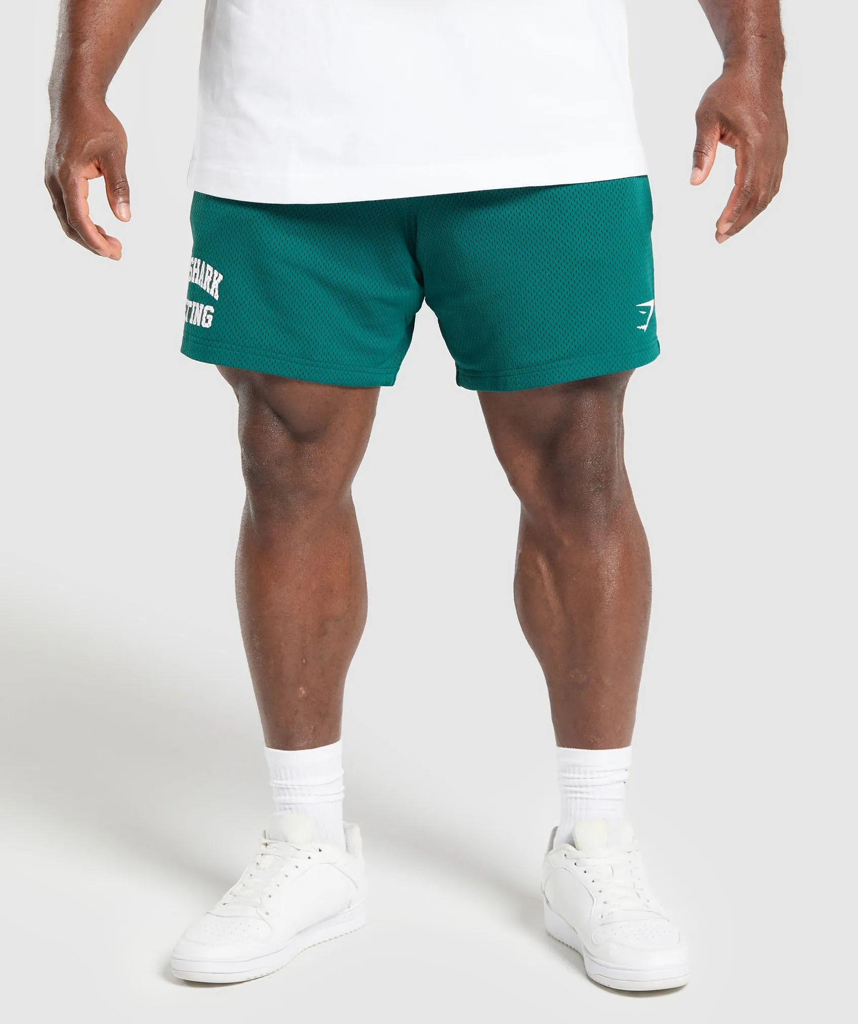 Gymshark Lifting Mesh 7" Shorts - Motivate Teal sold by Gymshark