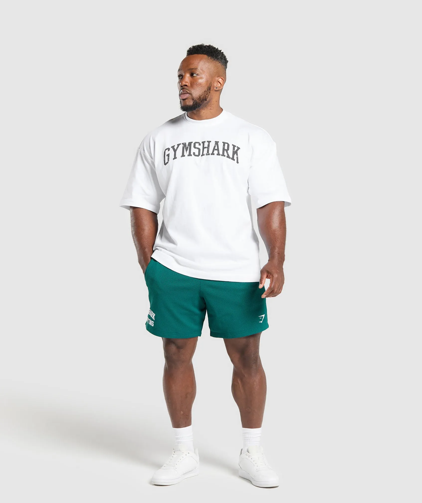 Gymshark Lifting Mesh 7" Shorts - Motivate Teal sold by Gymshark product image thumbnail 5