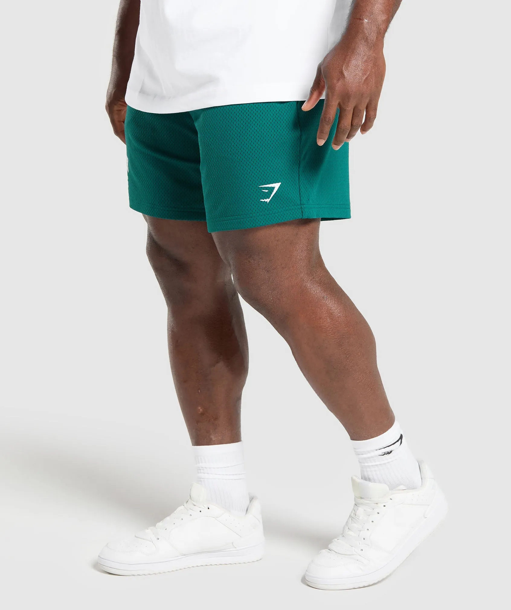 Gymshark Lifting Mesh 7" Shorts - Motivate Teal sold by Gymshark product image thumbnail 3