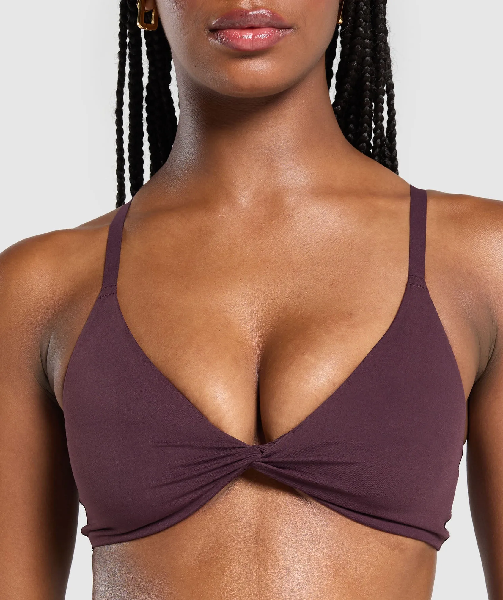 Gymshark Twist Front Bralette - Depth Purple sold by Gymshark product image thumbnail 5