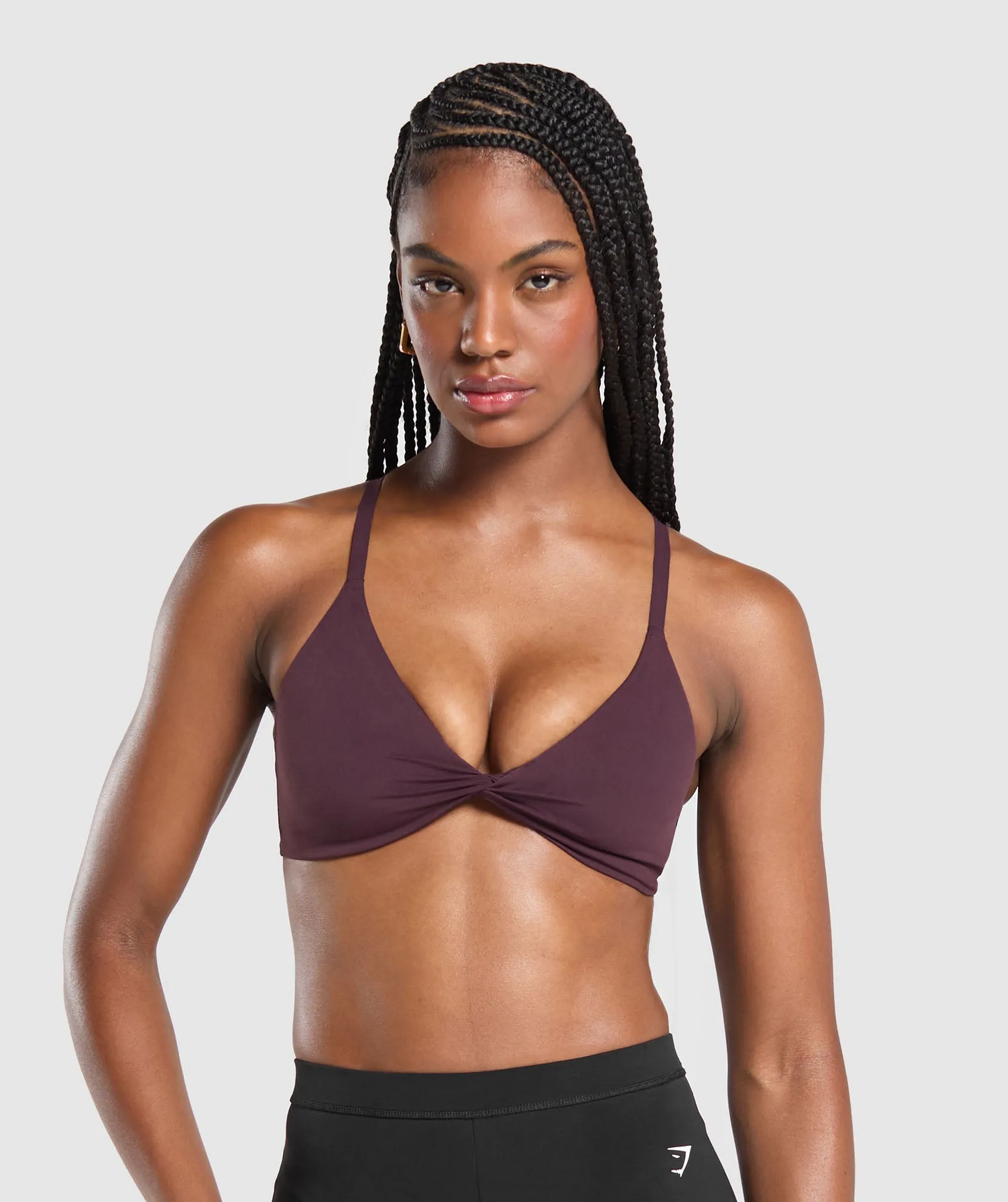 Gymshark Twist Front Bralette - Depth Purple sold by Gymshark