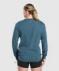 Gymshark Strength In Numbers Long Sleeve Top - Cargo Blue sold by Gymshark