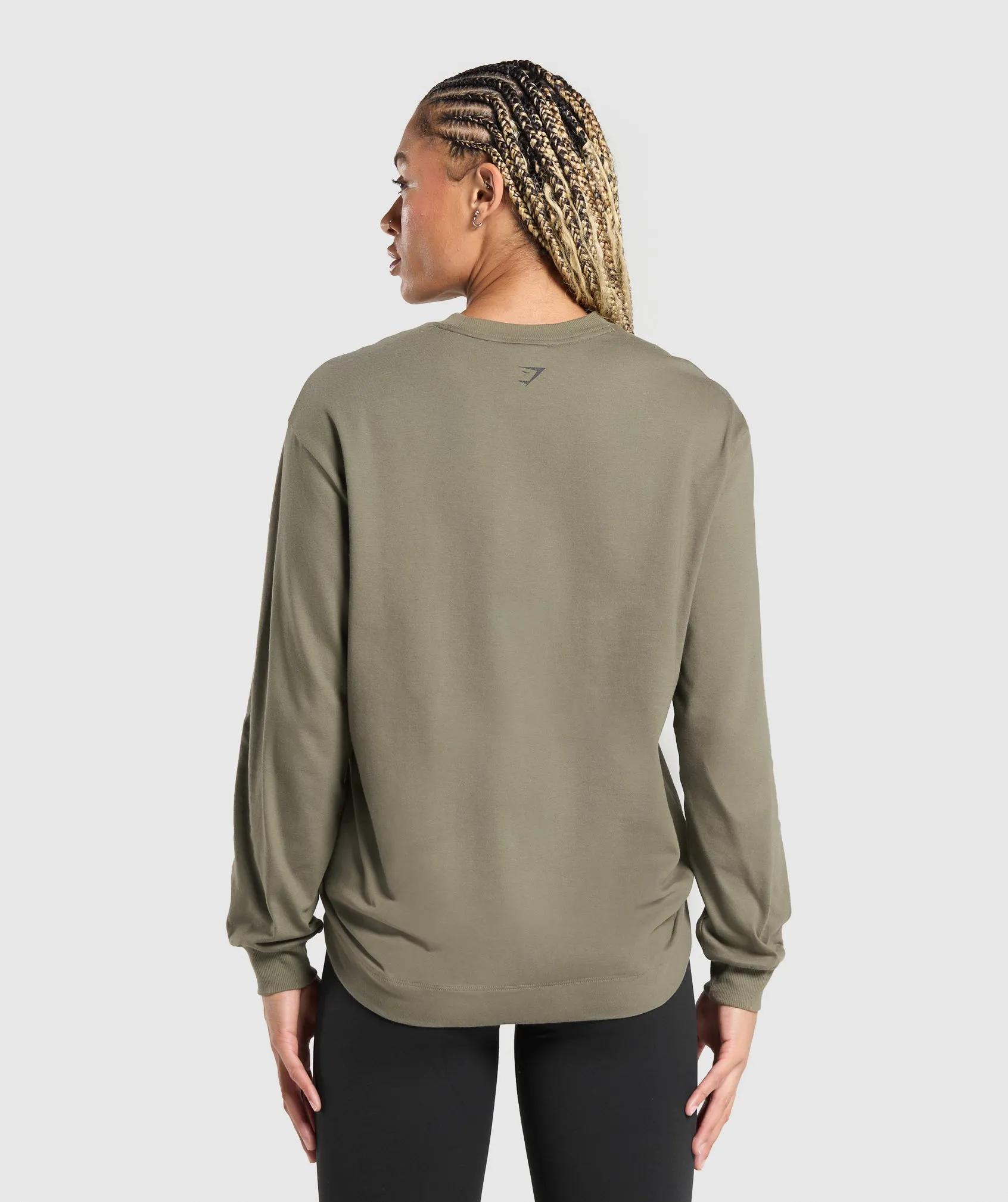 Gymshark Strength In Numbers Long Sleeve Top - Base Green sold by Gymshark product image thumbnail 2