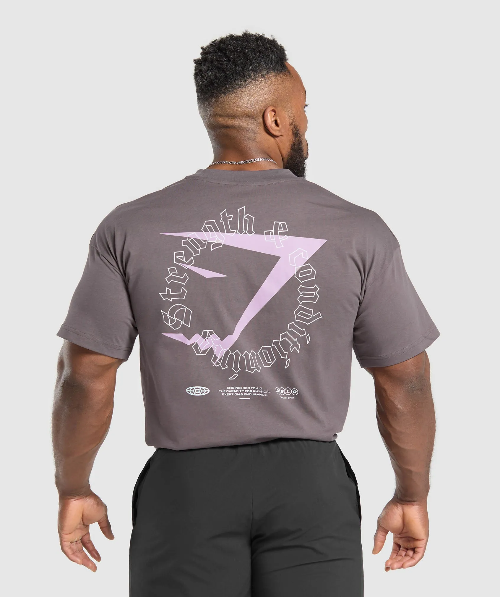 Gymshark Strength and Conditioning T-Shirt - Brushed Purple sold by Gymshark