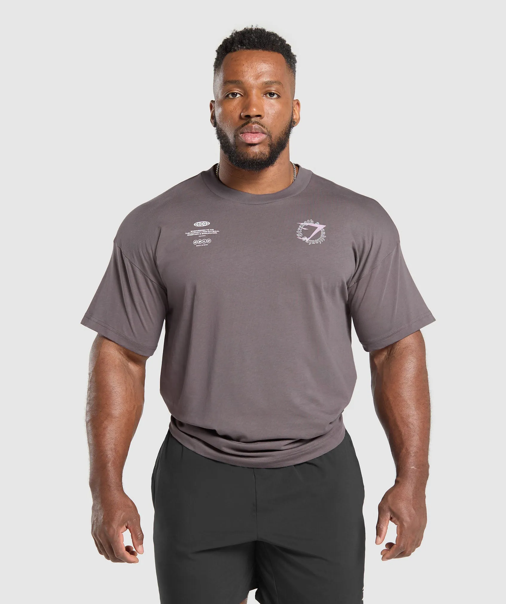 Gymshark Strength and Conditioning T-Shirt - Brushed Purple sold by Gymshark product image thumbnail 2