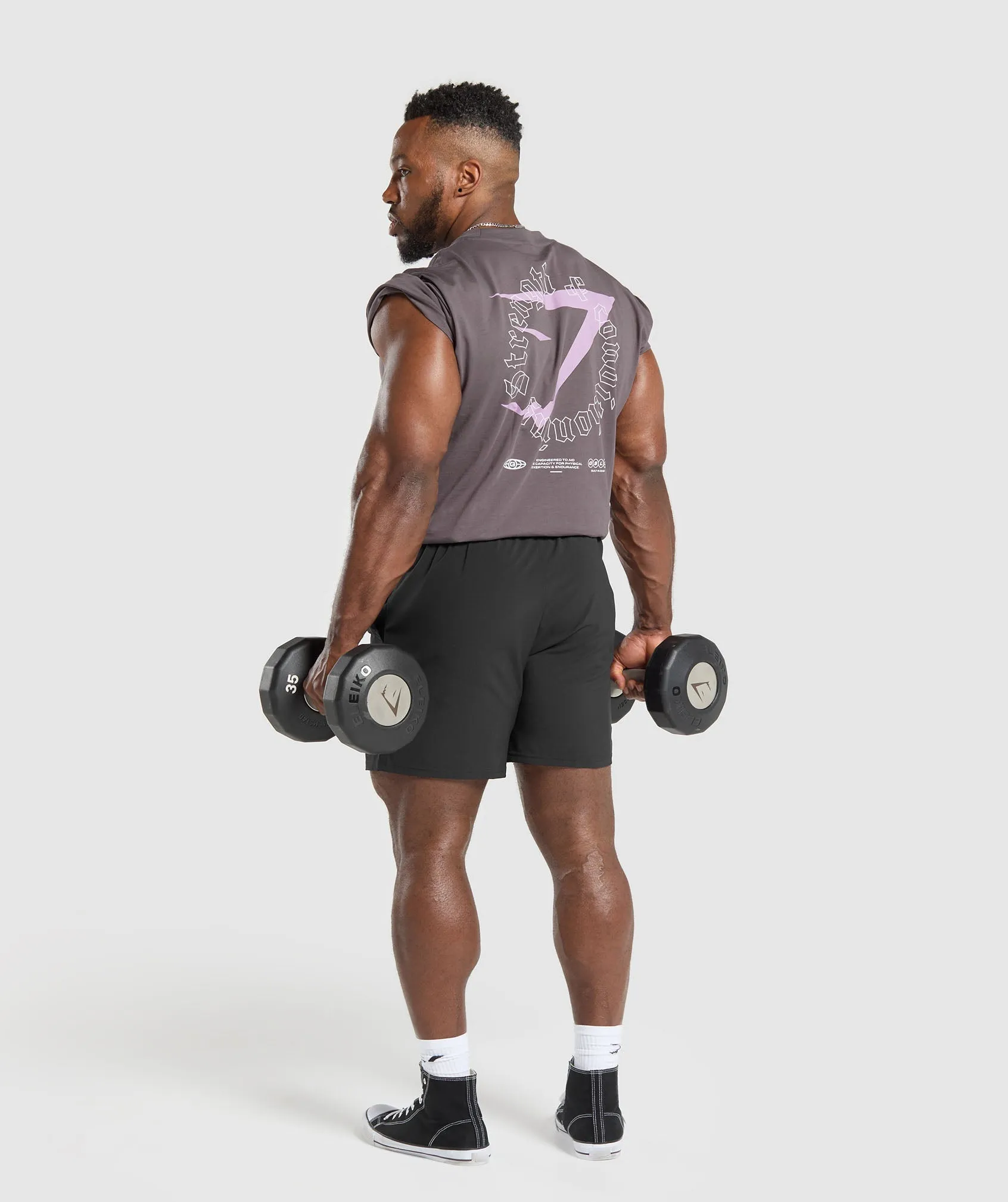 Gymshark Strength and Conditioning T-Shirt - Brushed Purple sold by Gymshark product image thumbnail 4