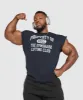 Gymshark Graphic Cut Off T-Shirt - Heavy Blue sold by Gymshark