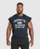 Gymshark Graphic Cut Off T-Shirt - Heavy Blue sold by Gymshark