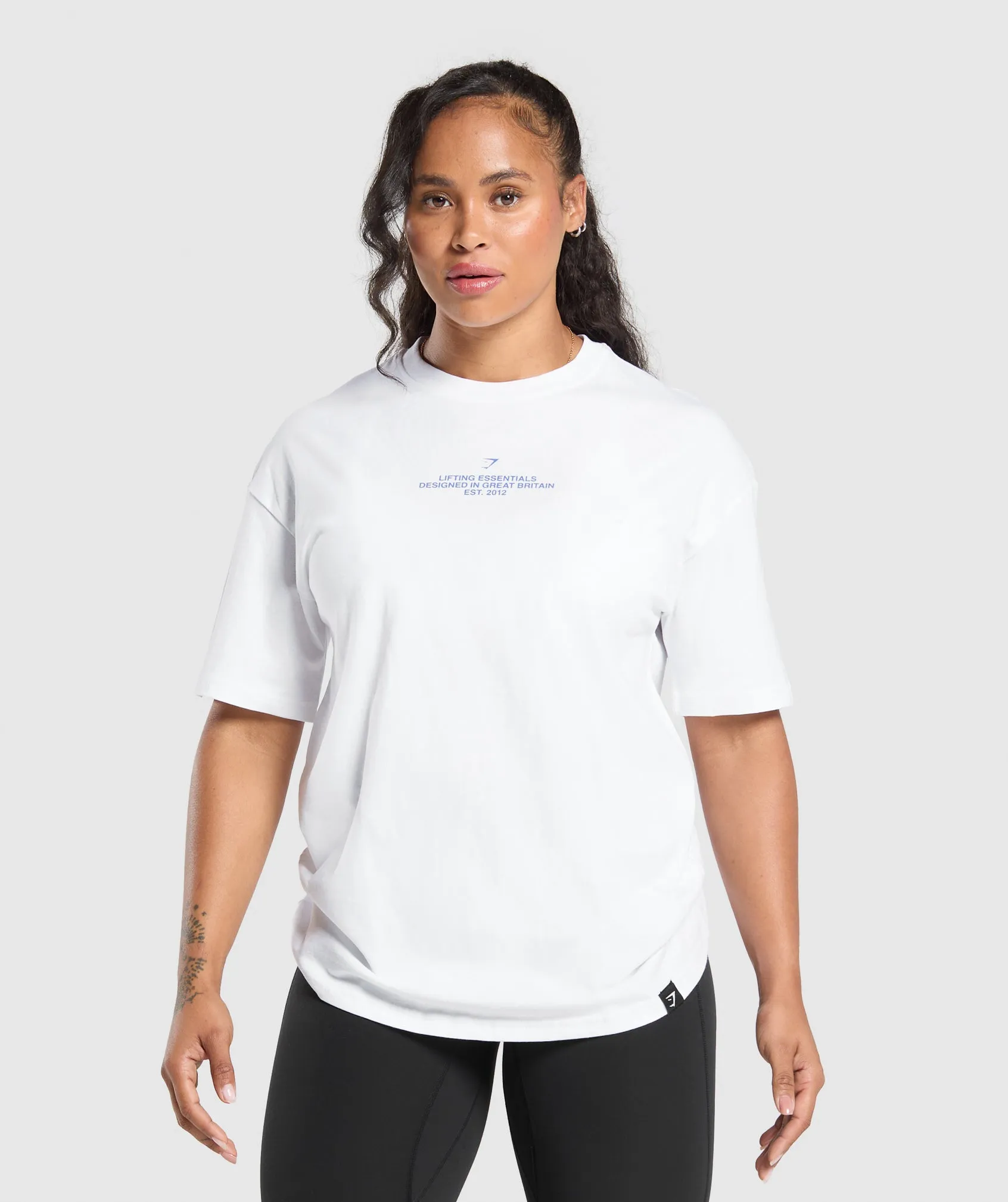 Gymshark Lifting Graphic T-Shirt - White sold by Gymshark product image thumbnail 2