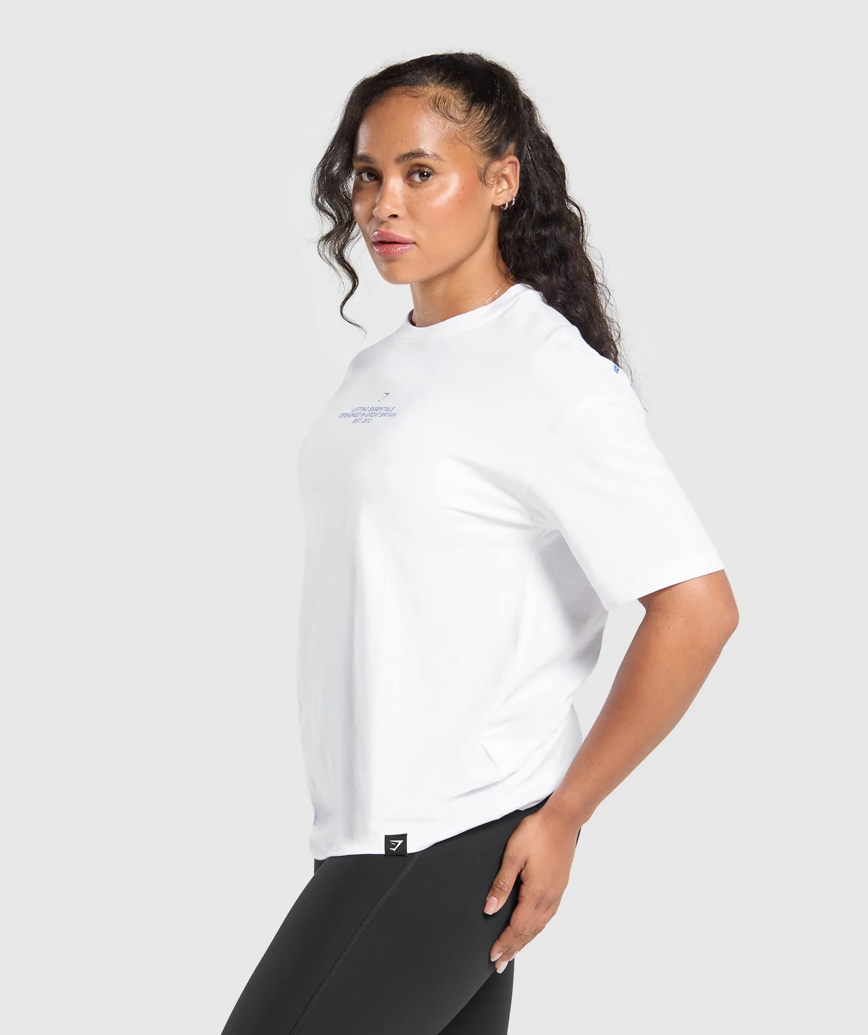 Gymshark Lifting Graphic T-Shirt - White sold by Gymshark product image thumbnail 3