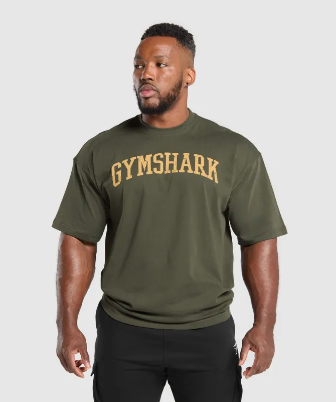 Gymshark Collegiate T-Shirt - Strength Green sold by Gymshark