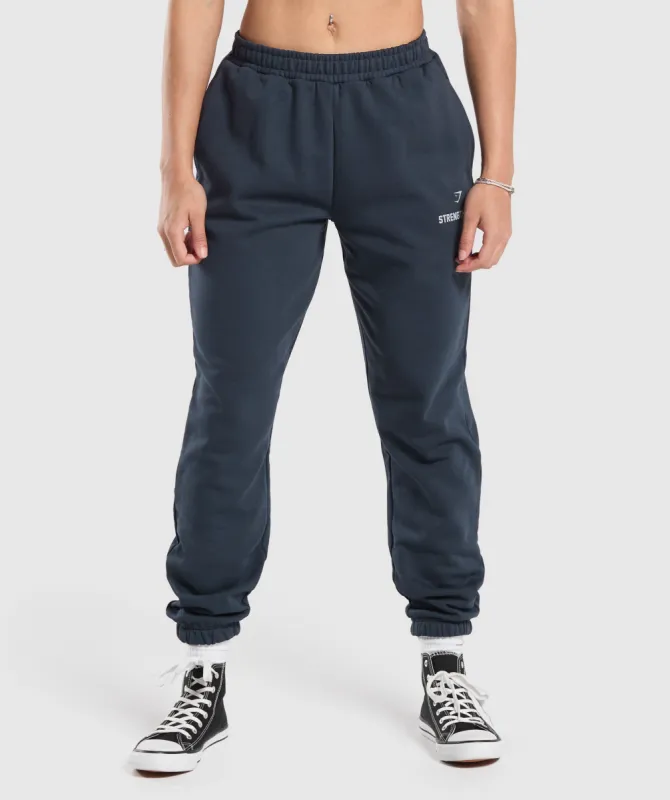Gymshark Strength Department Graphic Joggers - Heavy Blue sold by Gymshark