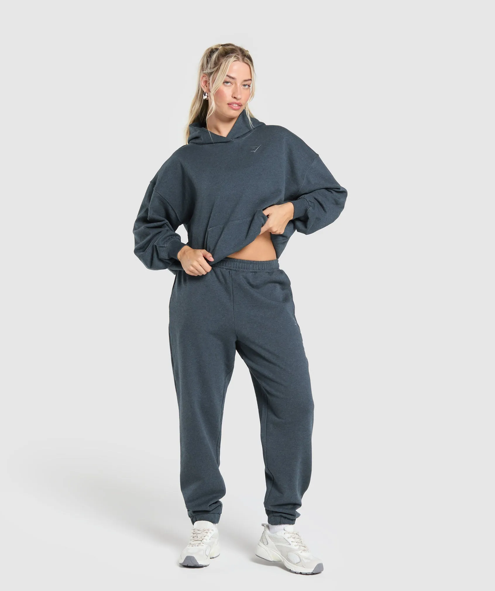 Gymshark Rest Day Sweats Hoodie - Indigo Blue Marl sold by Gymshark product image thumbnail 4