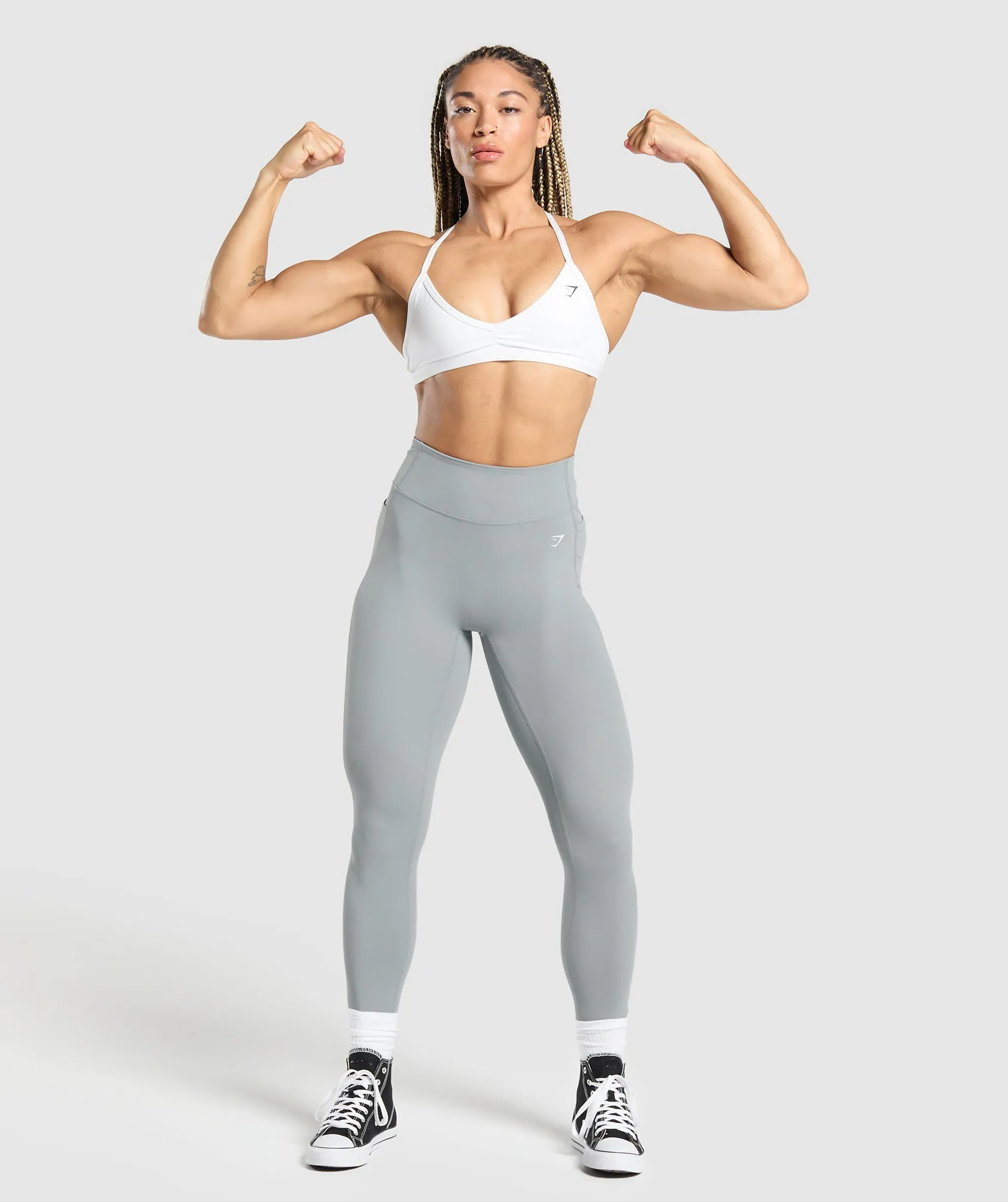 Gymshark Lifting Pocket Leggings - Denim Grey sold by Gymshark product image thumbnail 4