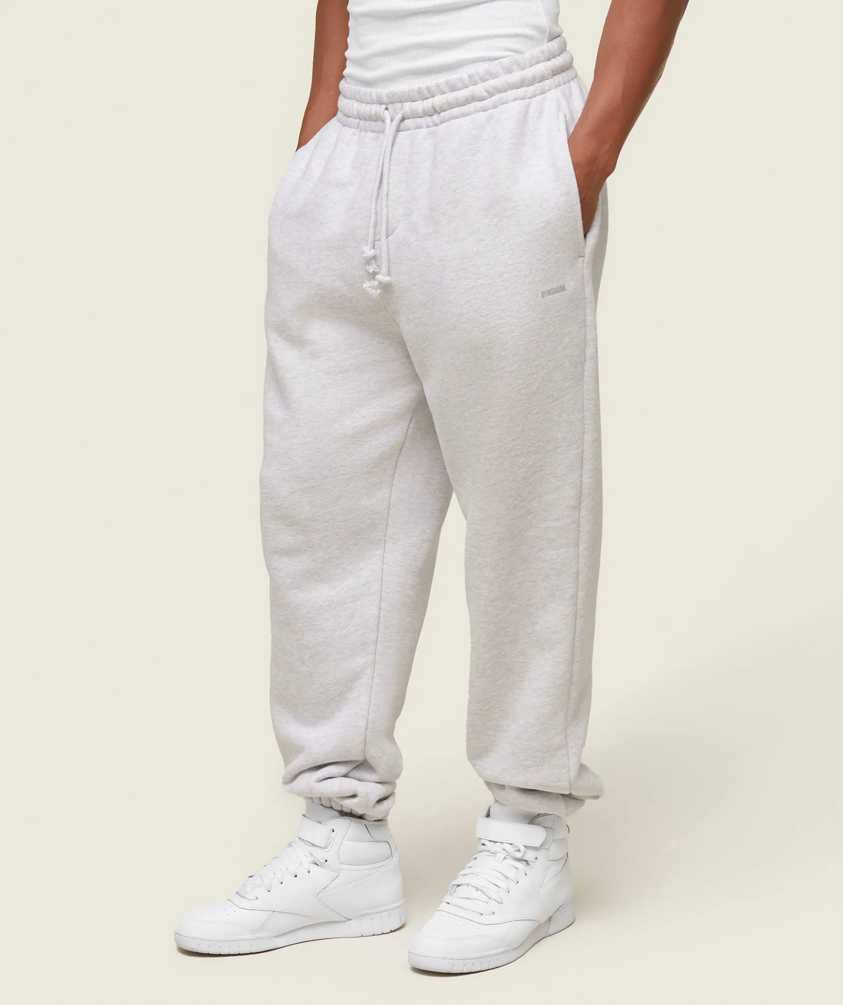 Gymshark everywear Relaxed Sweatpants - Bros Soft Grey Marl sold by Gymshark