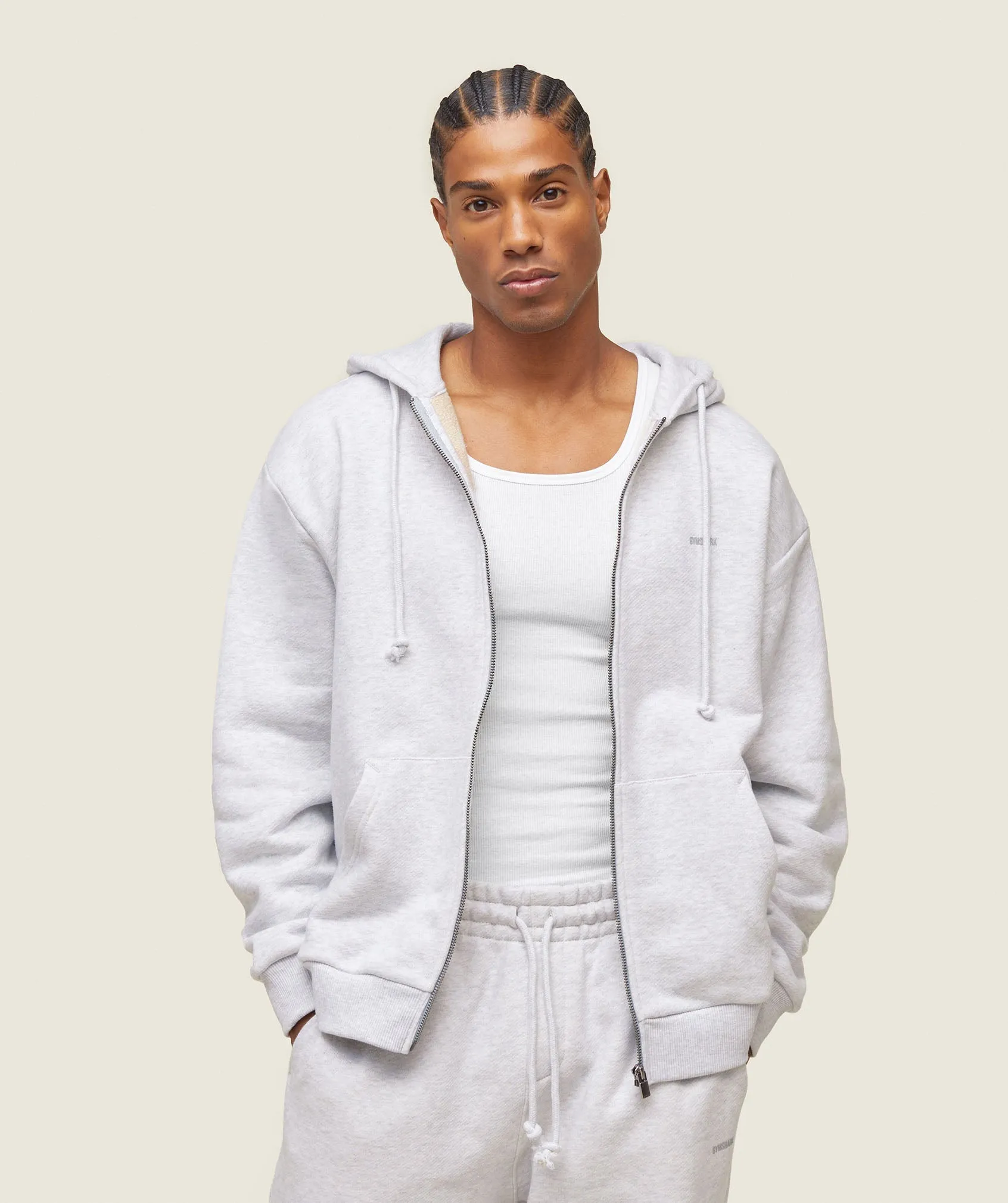 Gymshark everywear Relaxed Sweatpants - Bros Soft Grey Marl sold by Gymshark product image thumbnail 5