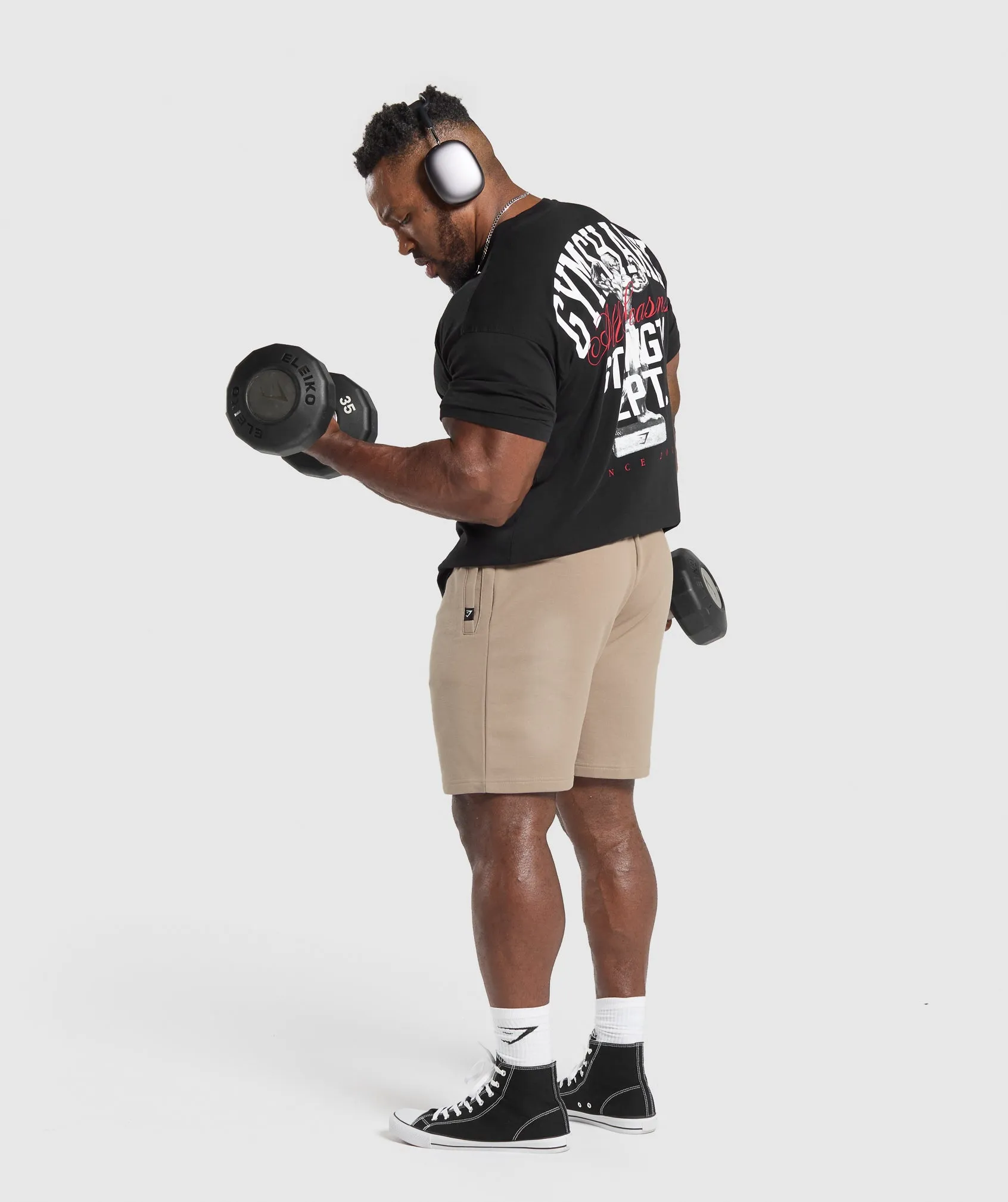 Gymshark Trophy Graphic T-Shirt - Black sold by Gymshark product image thumbnail 4