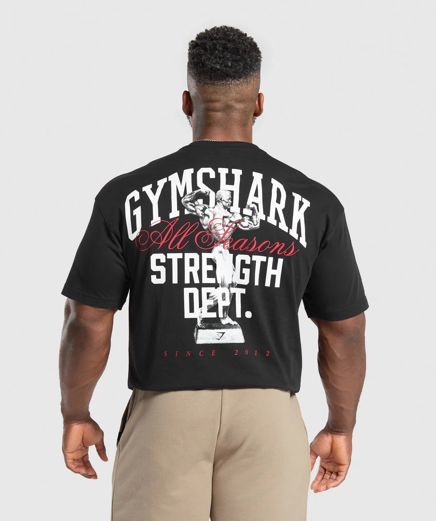 Gymshark Trophy Graphic T-Shirt - Black sold by Gymshark