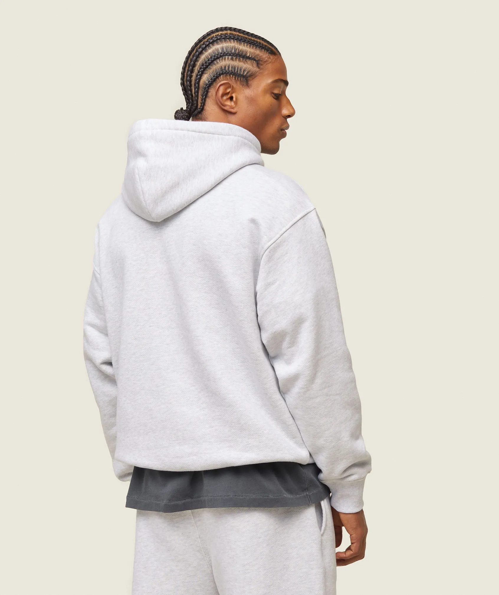 Gymshark everywear Relaxed Hoodie - Soft Grey Marl sold by Gymshark product image thumbnail 3
