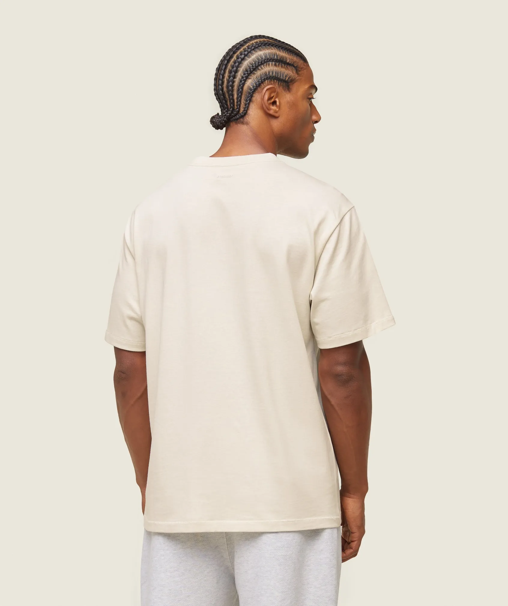 Gymshark everywear Relaxed T-Shirt - Oat White sold by Gymshark product image thumbnail 2