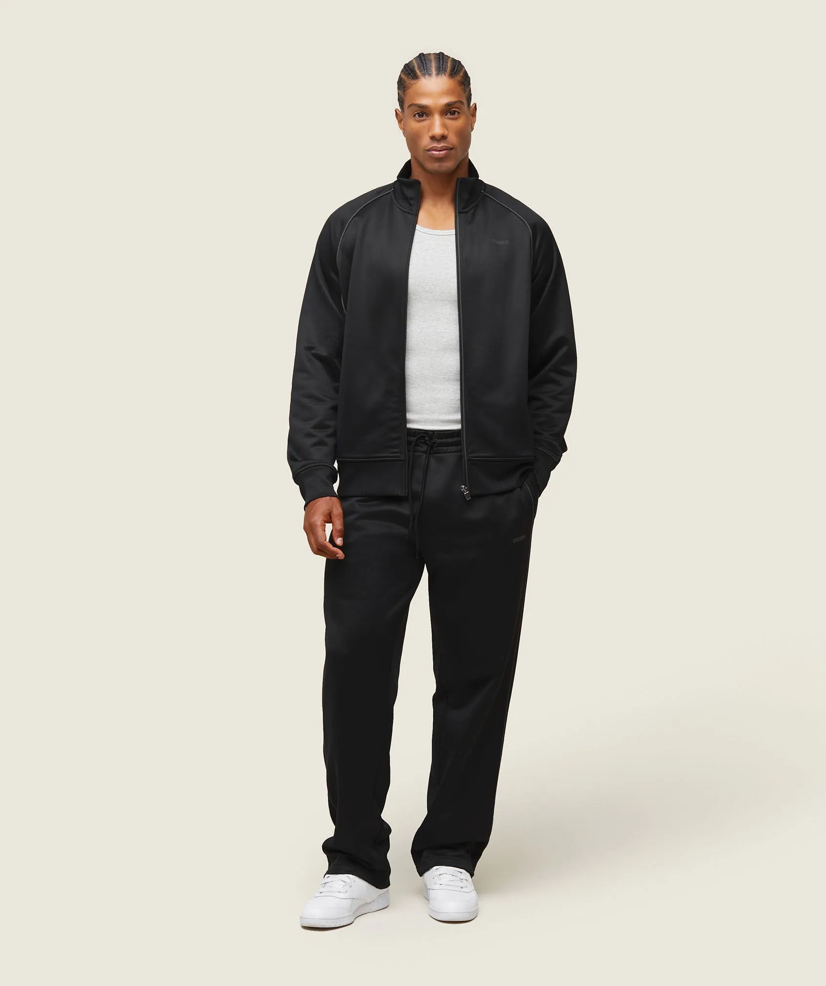 Gymshark everywear Track Pants - Black/White sold by Gymshark product image thumbnail 2