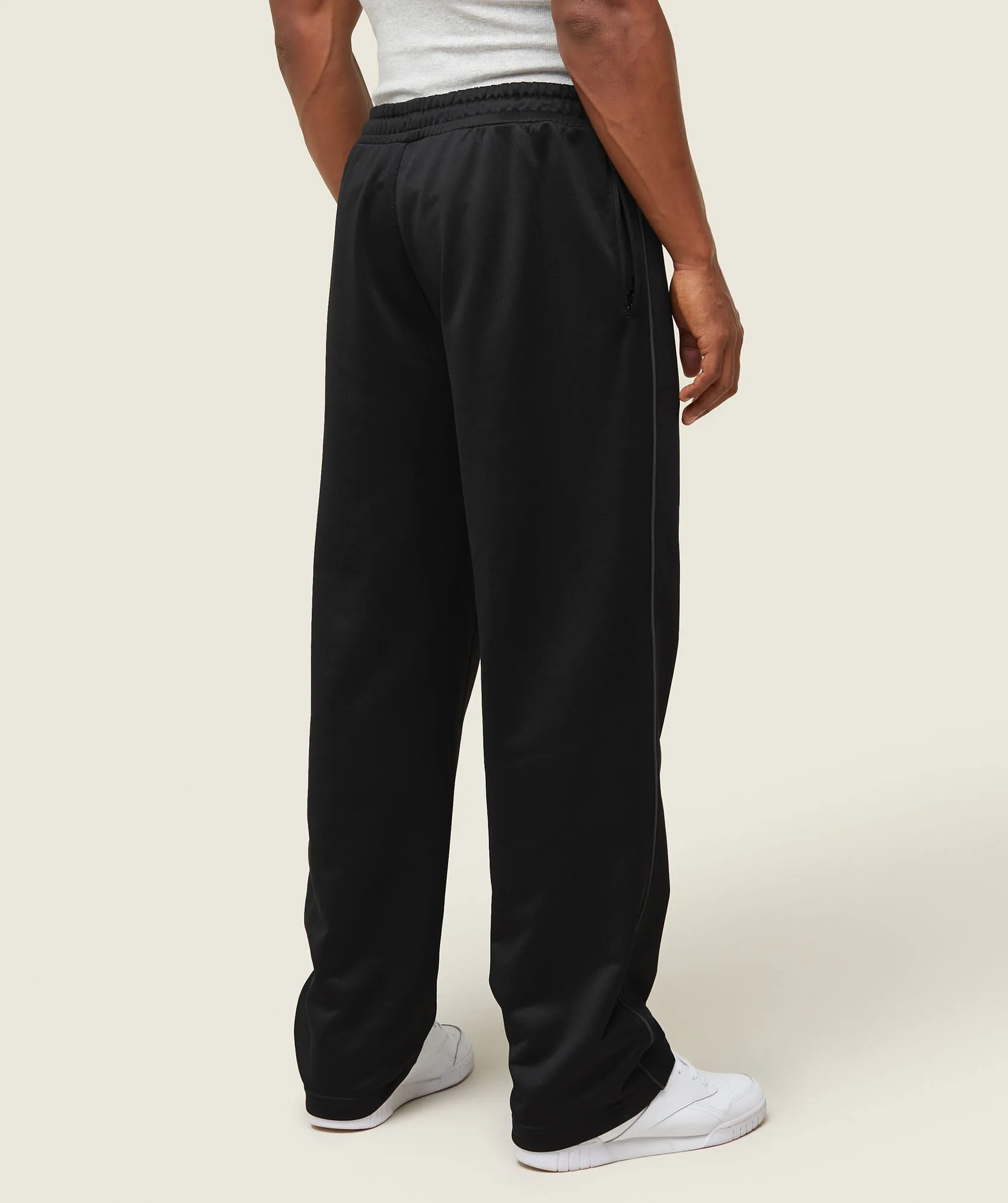 Gymshark everywear Track Pants - Black/White sold by Gymshark product image thumbnail 4