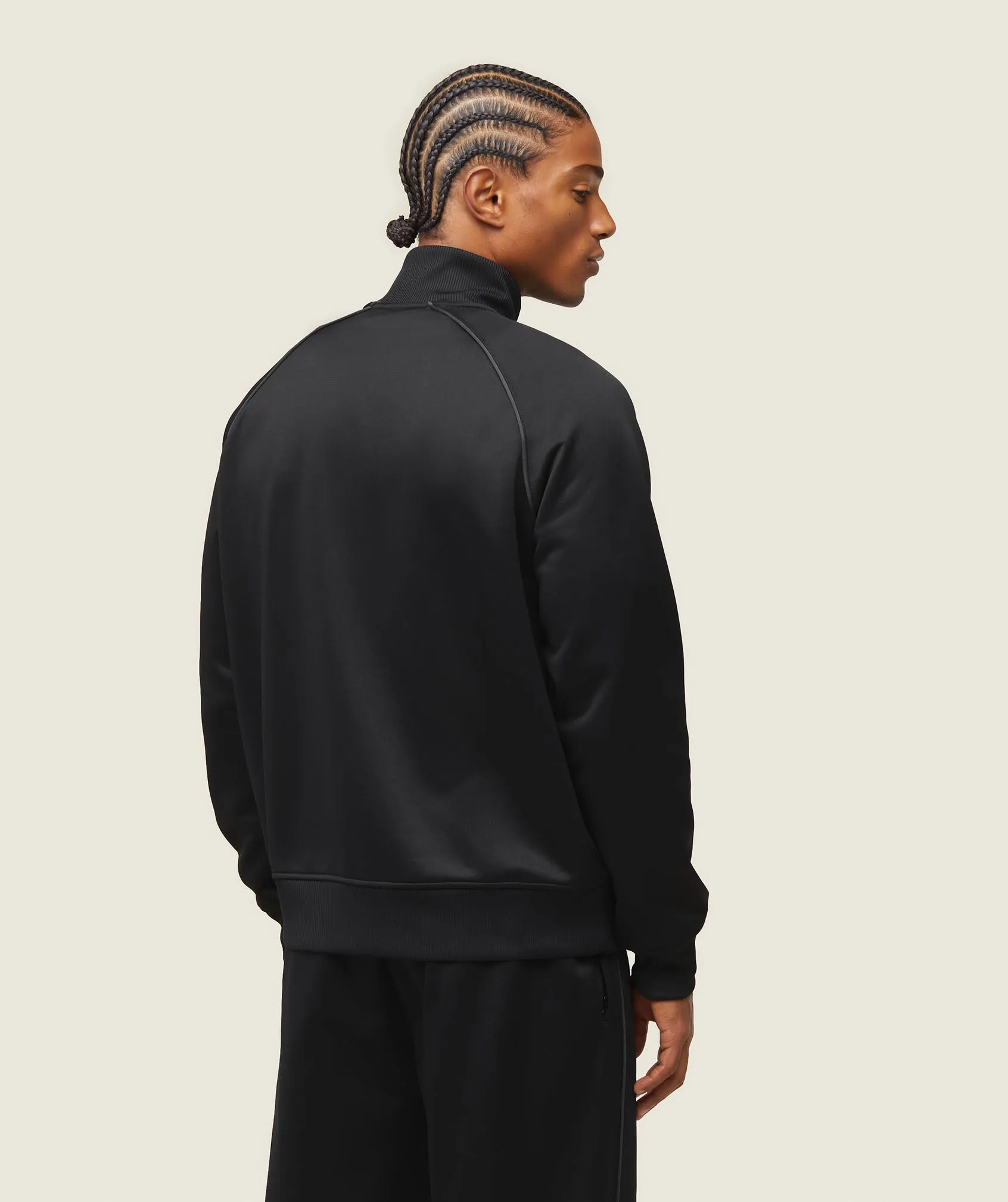 Gymshark everywear Track Jacket - Black/White sold by Gymshark product image thumbnail 4