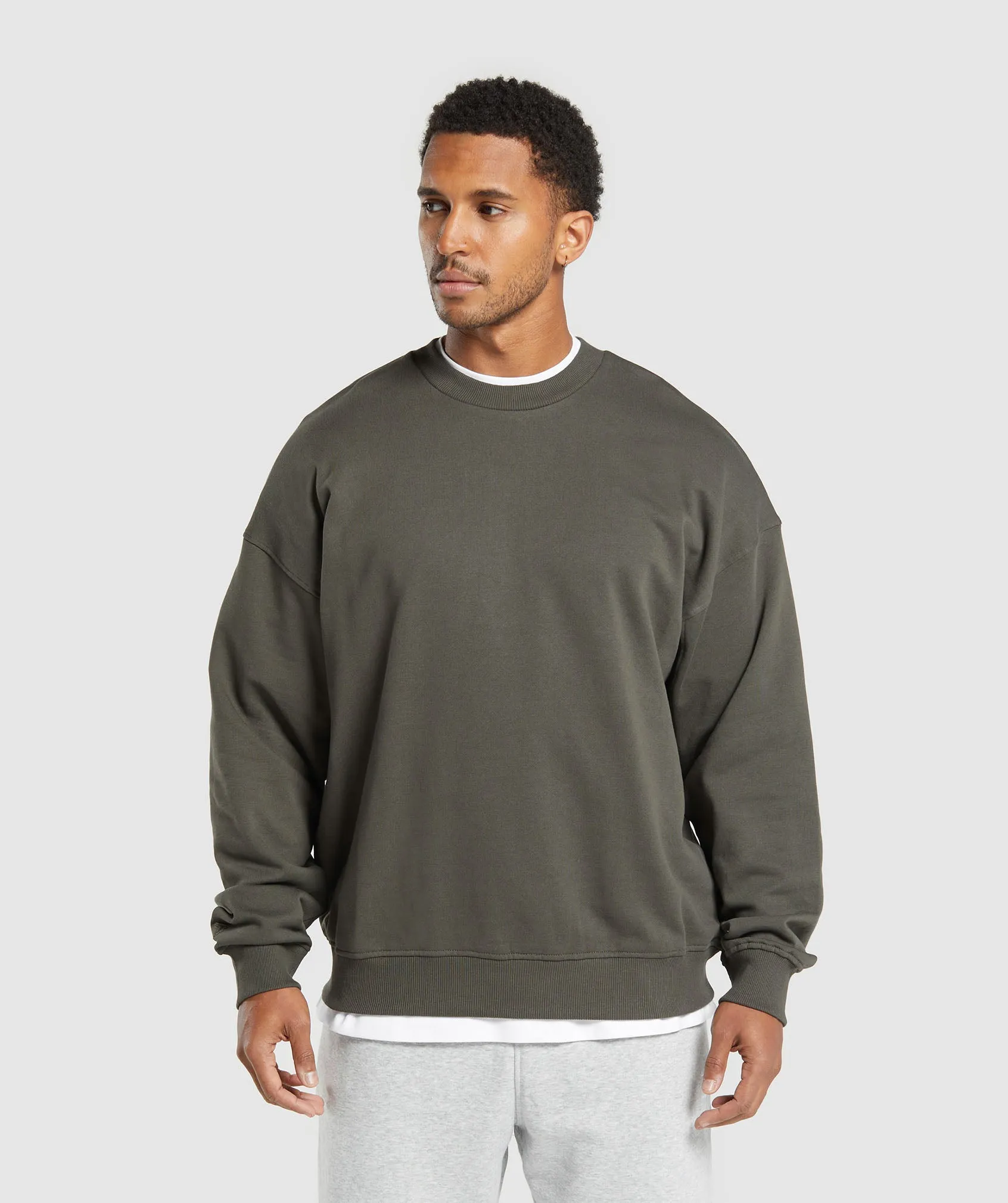 Gymshark Rest Day Essentials Crew - Strength Green sold by Gymshark