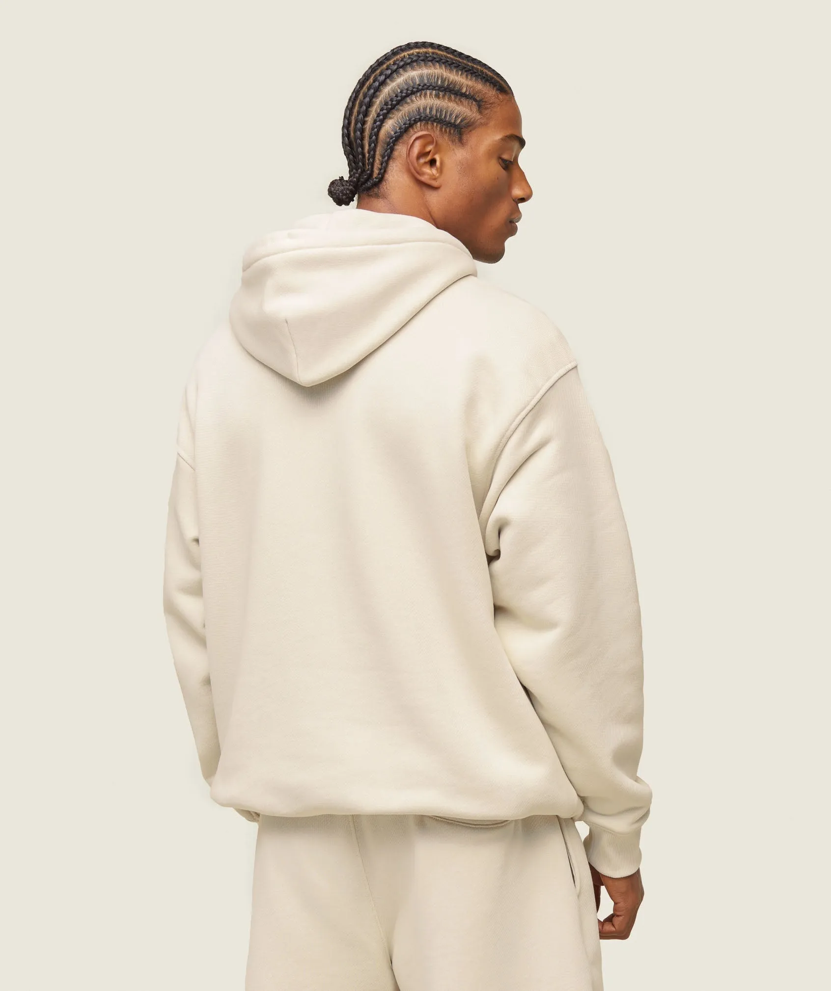 Gymshark everywear Relaxed Hoodie - Oat White sold by Gymshark product image thumbnail 2