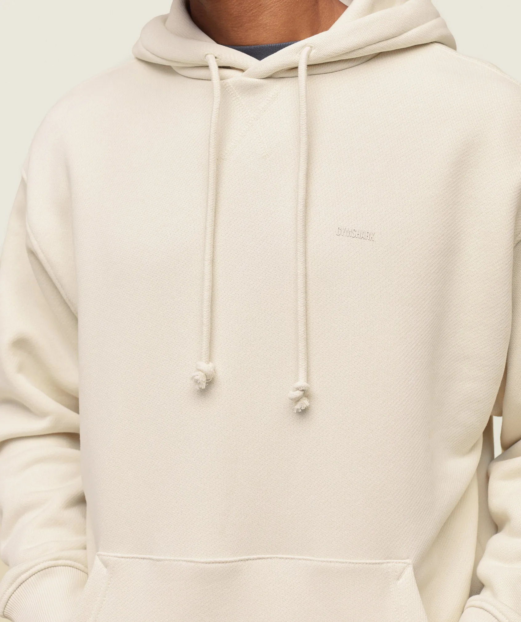 Gymshark everywear Relaxed Hoodie - Oat White sold by Gymshark product image thumbnail 5