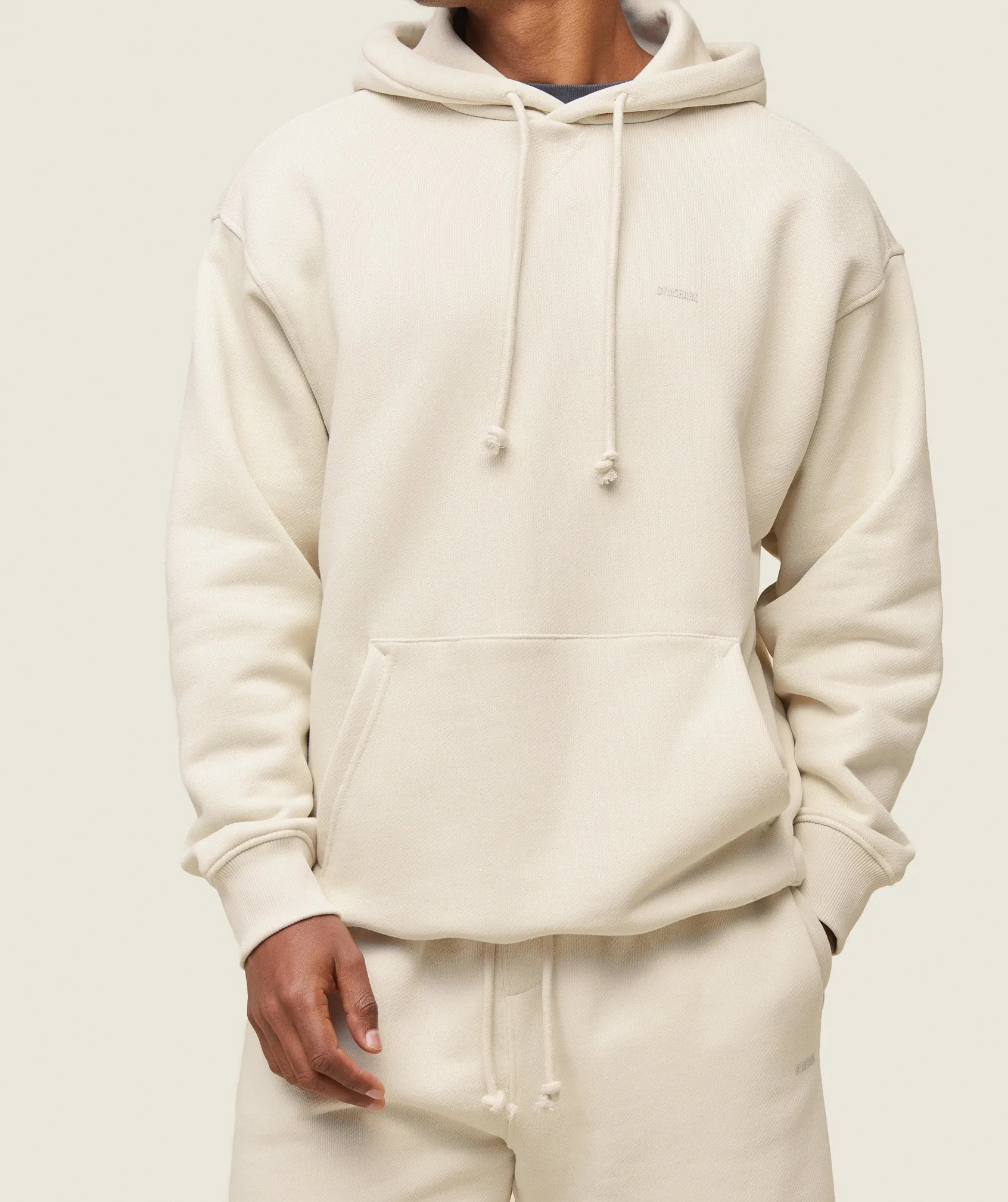 Gymshark everywear Relaxed Hoodie - Oat White sold by Gymshark product image thumbnail 3