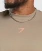 Gymshark Trophy Graphic Crew - Cement Brown sold by Gymshark
