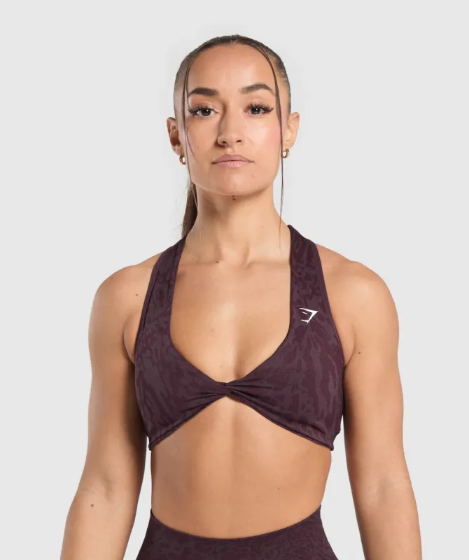 Gymshark Adapt Safari Seamless Bralette - Depth Purple/Greyed Purple sold by Gymshark