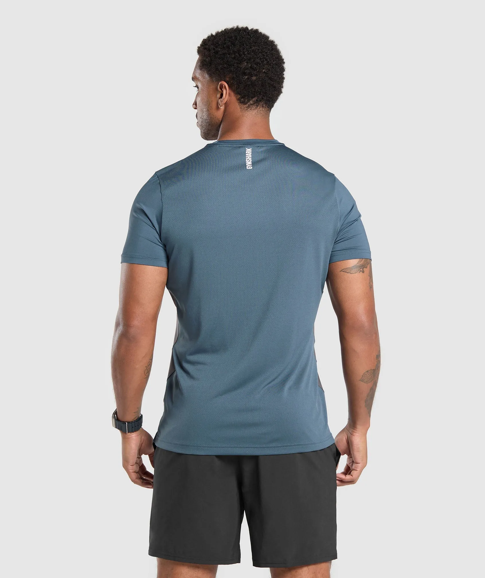 Gymshark Sport T-Shirt - Cargo Blue/Dark Grey sold by Gymshark product image thumbnail 3