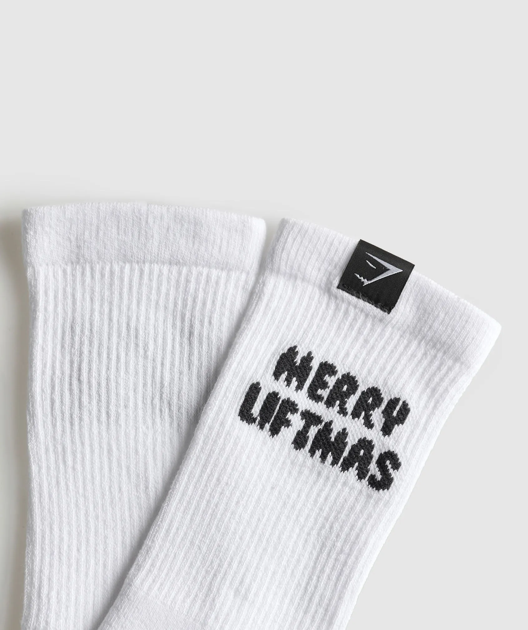 Gymshark Liftmas Single Crew Sock - White sold by Gymshark product image thumbnail 2
