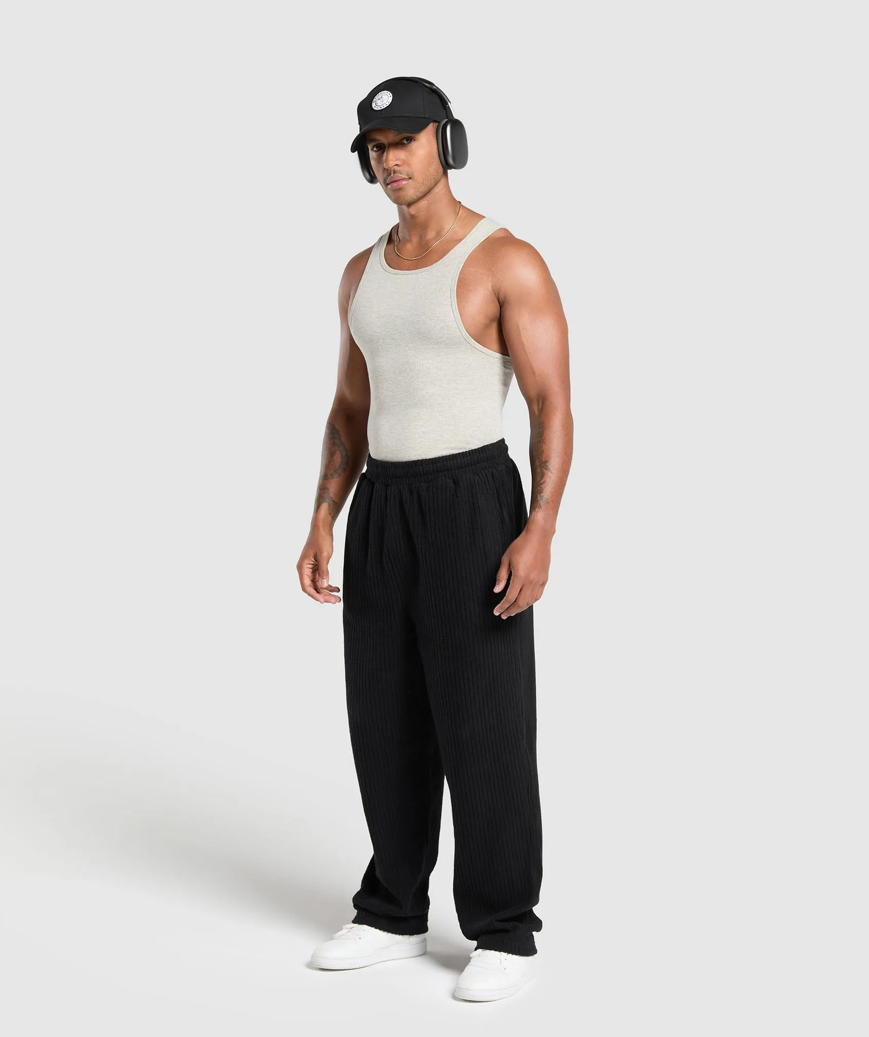 Gymshark Cord Pants - Black sold by Gymshark product image thumbnail 4