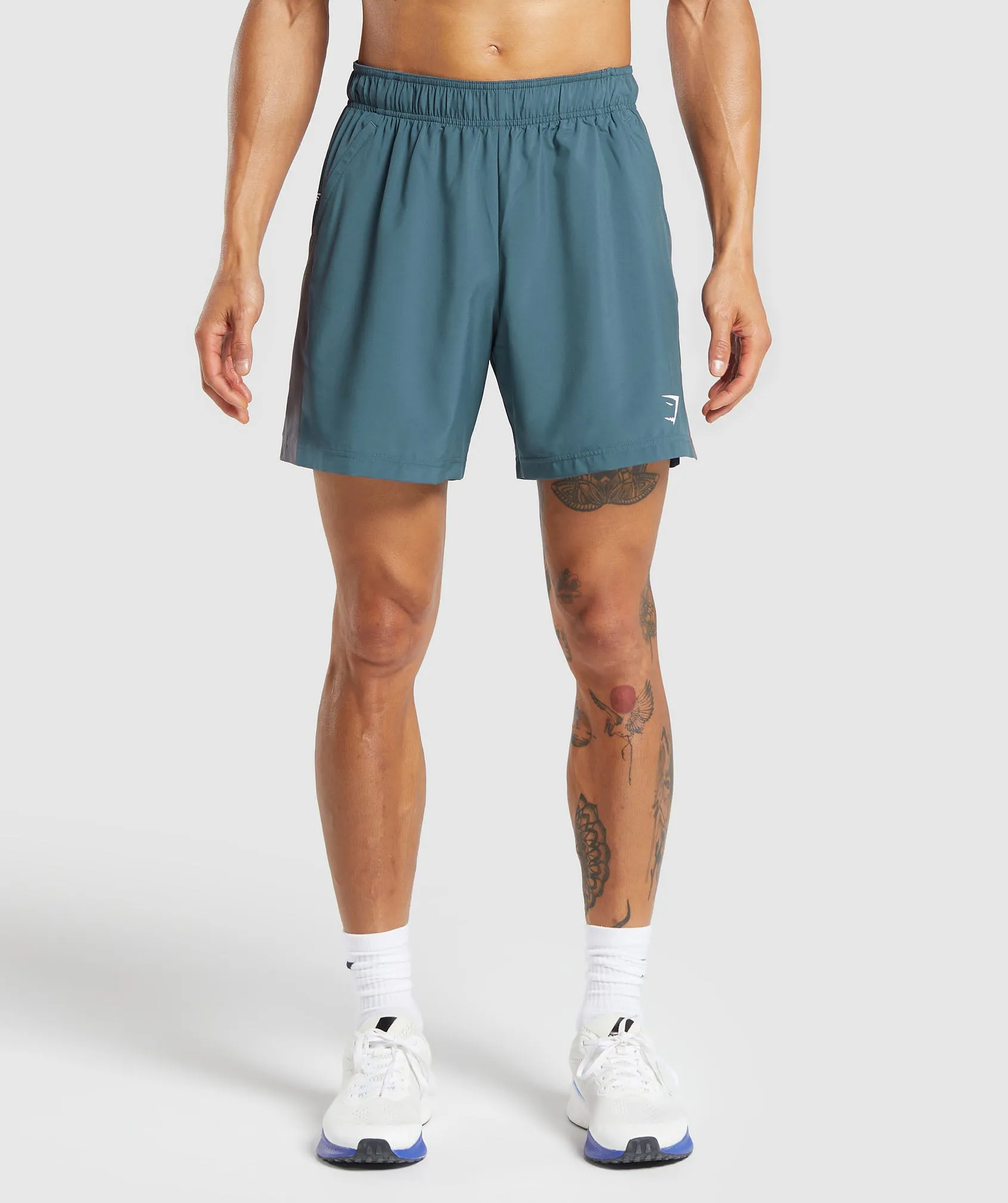Gymshark Sport 7" Shorts - Cargo Blue/Grey sold by Gymshark