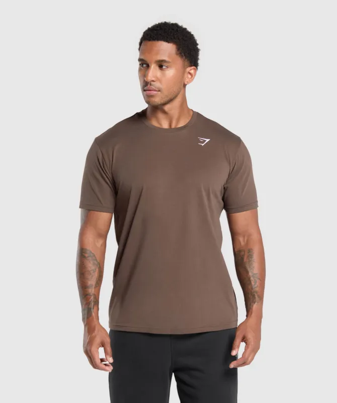 Gymshark Crest T-Shirt - Walnut Brown sold by Gymshark