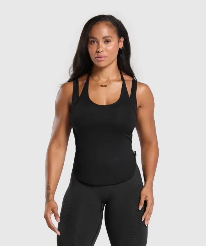 Gymshark Superset Tank - Black sold by Gymshark