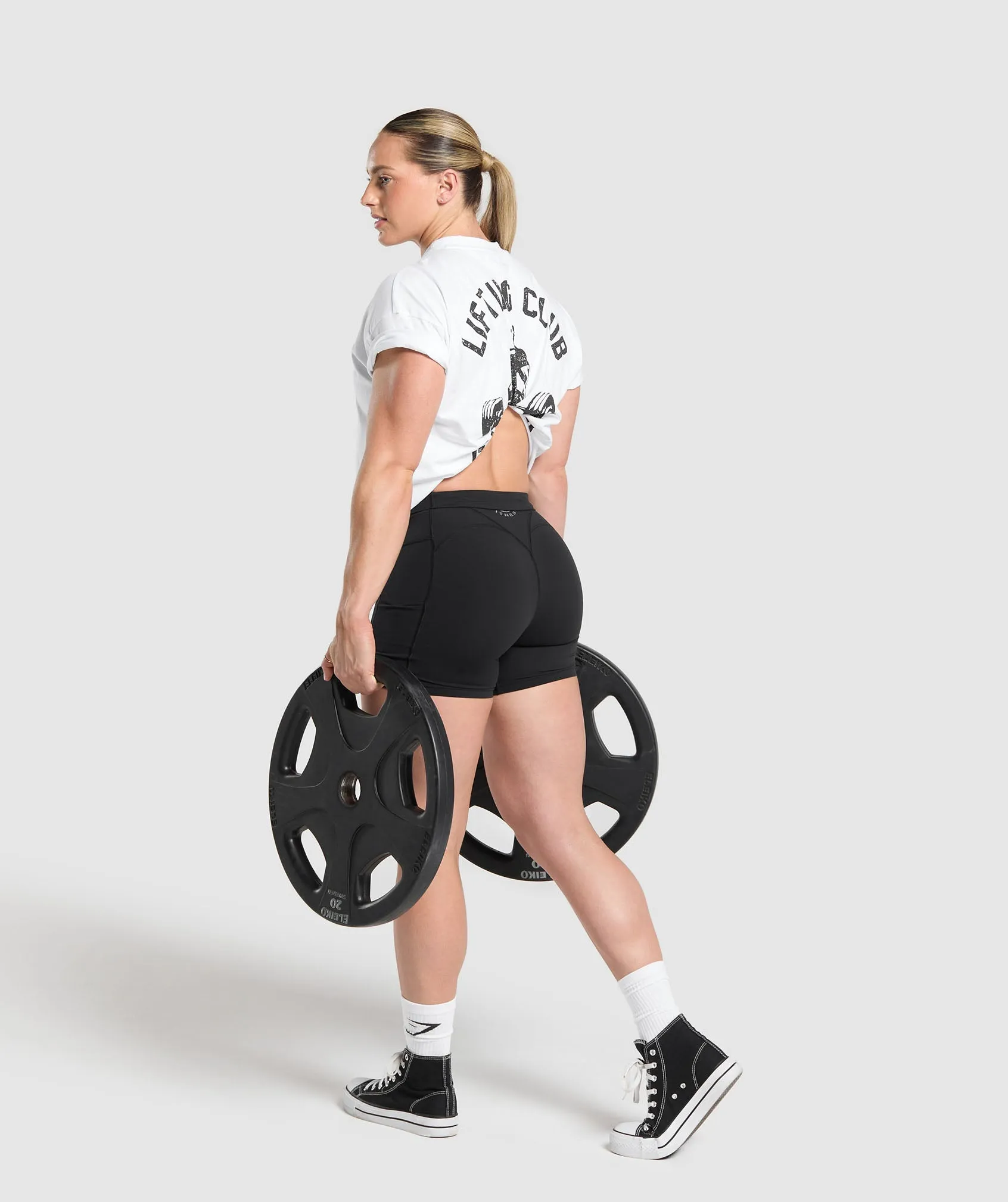 Gymshark Script Graphic Oversized T-Shirt - White sold by Gymshark product image thumbnail 4
