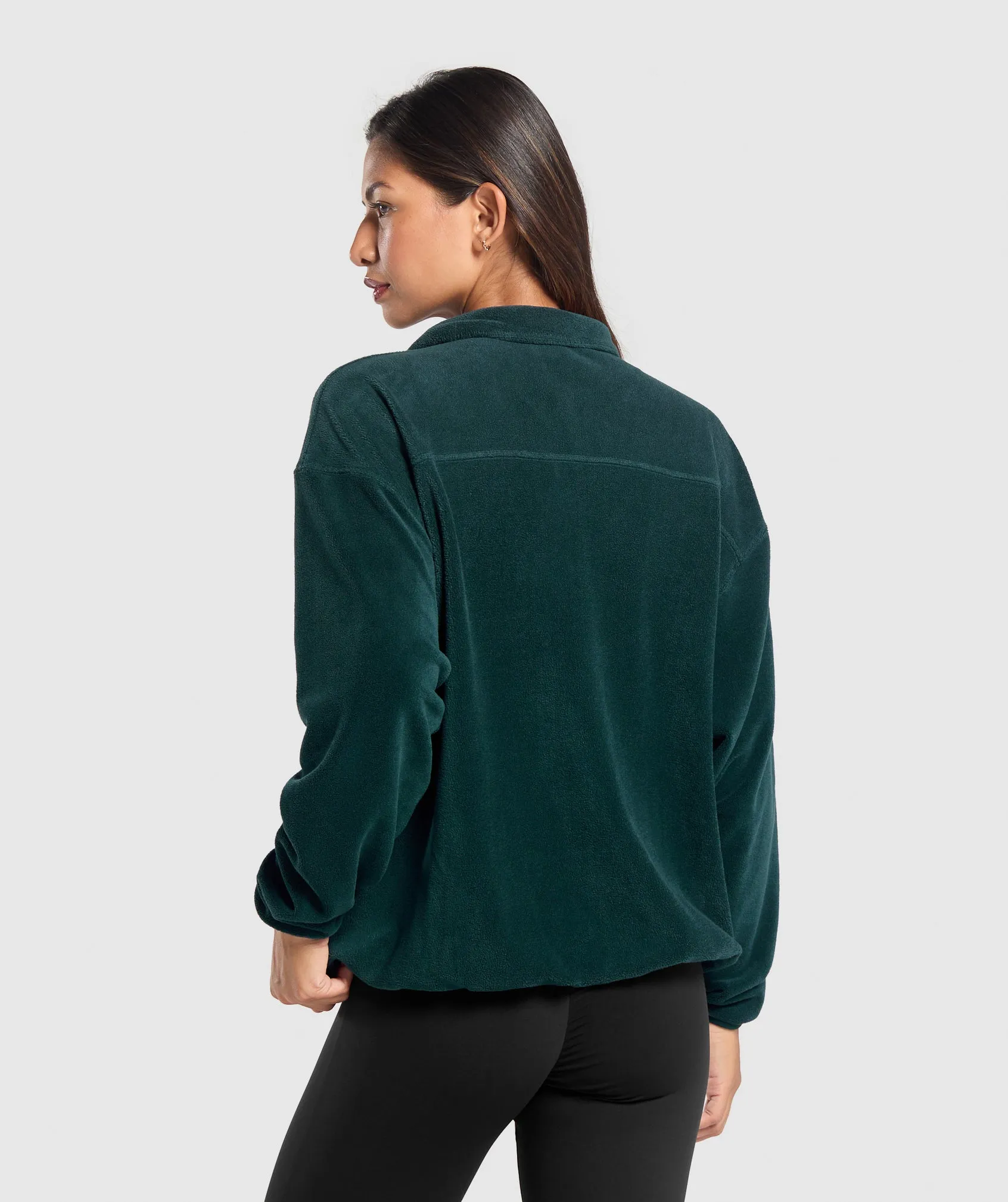Gymshark Polar Fleece 1/4 Zip - Strong Teal sold by Gymshark product image thumbnail 2