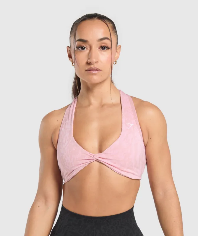 Gymshark Adapt Safari Seamless Bralette - Dolly Pink/Light Pink sold by Gymshark