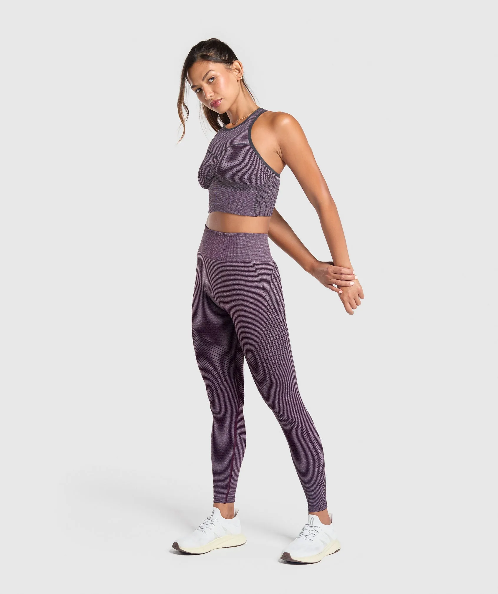 Gymshark Sport Seamless Cropped Tank - Magenta Purple/Dolly Pink sold by Gymshark product image thumbnail 4